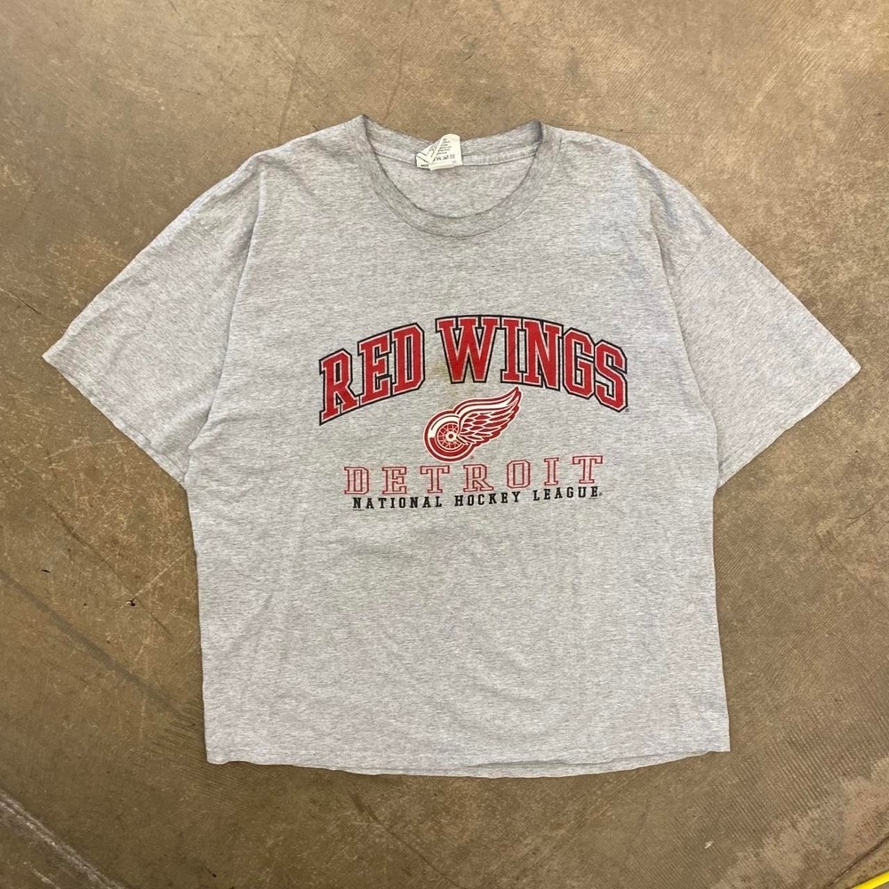 Vintage Detroit Redwings NHL Lee Sport Hockey 90s T-Shirt Size XXL